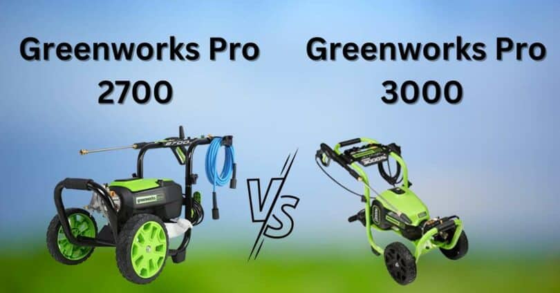 Greenworks Pro 2700 vs 3000